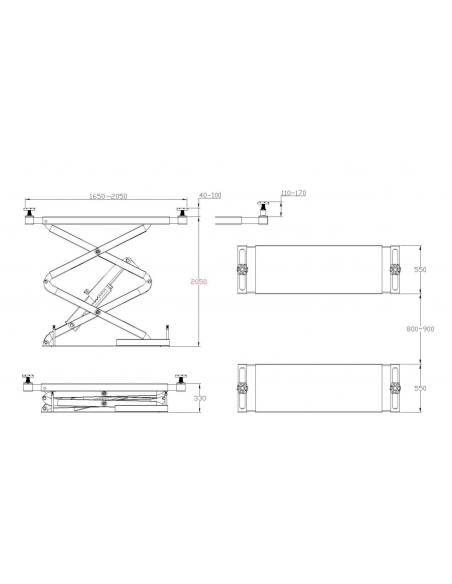 ELEVADOR TIJERA 3500KG PL-E35C - Imagen 2