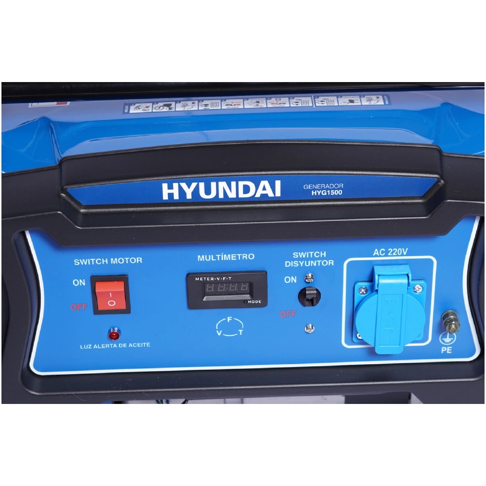 GENERADOR GASOLINA 1,1 KW HYUNDAI - Imagen 2