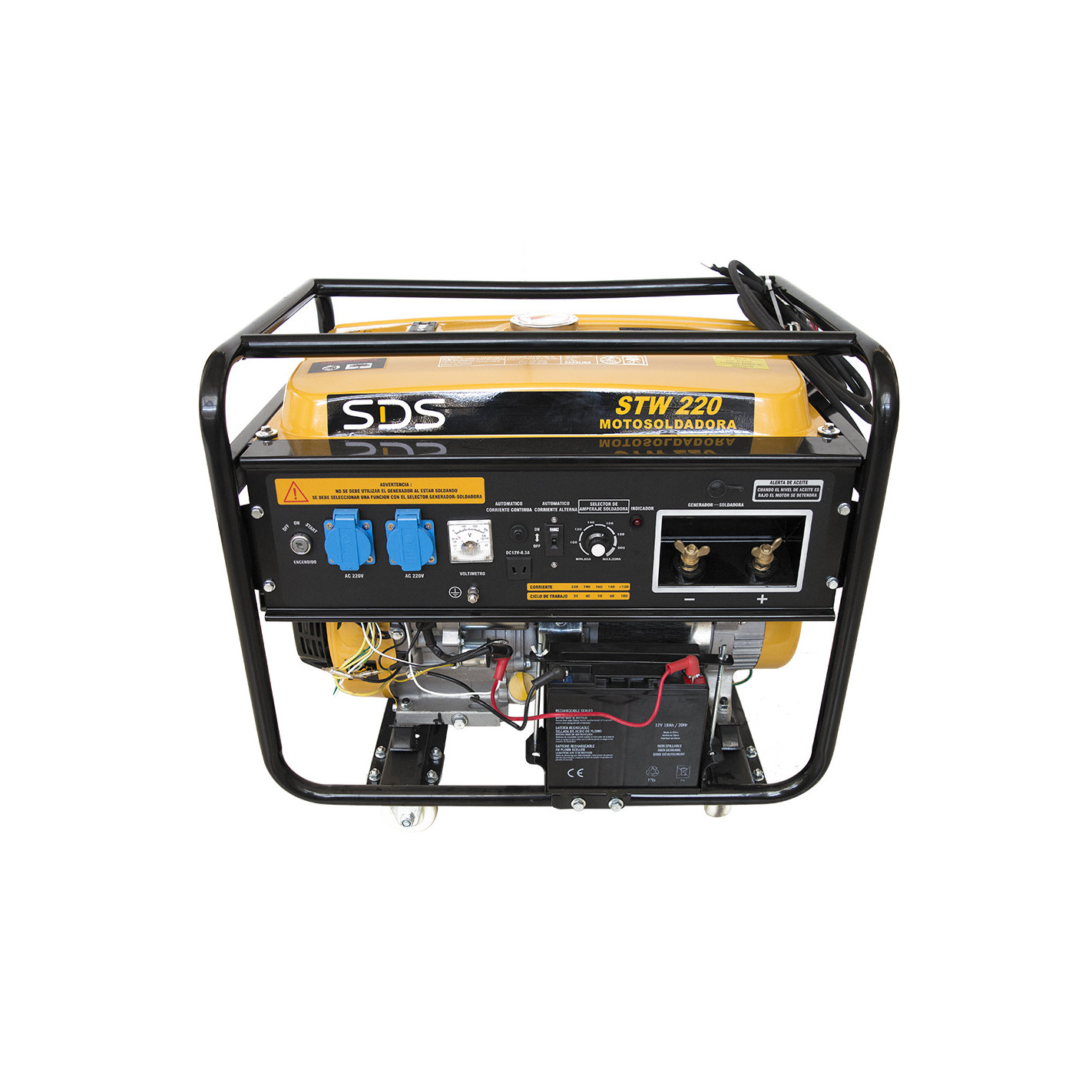 MOTOSOLDADORA GASOLINA 220 AMP 5,0 KW STW220 SDS POWER