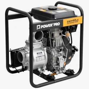MOTOBOMBA DIÉSEL 4" 10 HP PARTIDA ELÉCTRICA POWERPRO DWP40LE – 1.600 L/MIN